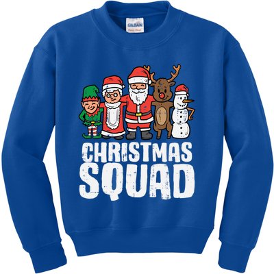 Christmas Squad Santa Xmas Family Boys Girls Cute Gift Kids Sweatshirt