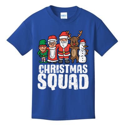 Christmas Squad Santa Xmas Family Boys Girls Cute Gift Kids T-Shirt