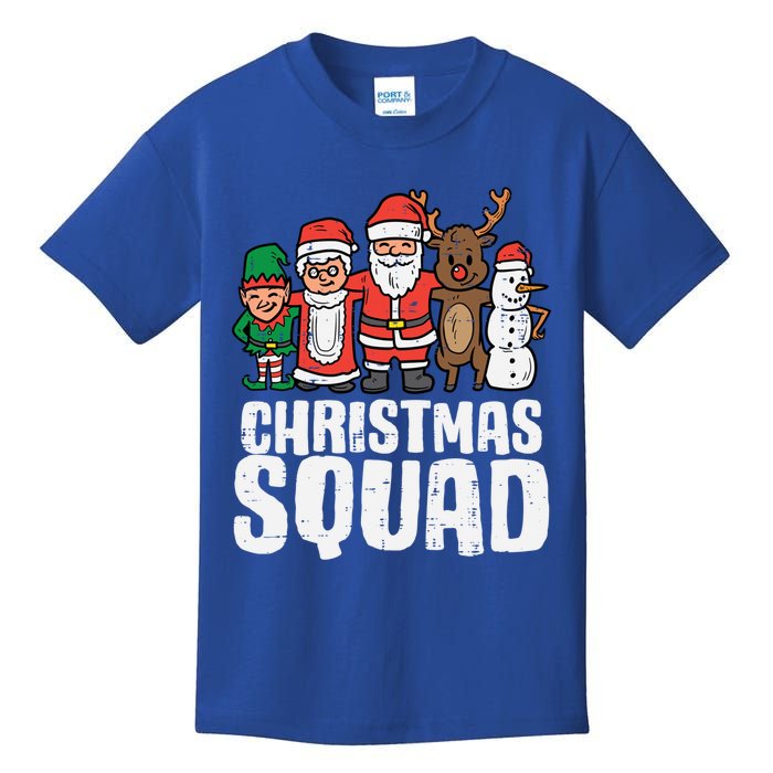 Christmas Squad Santa Xmas Family Boys Girls Cute Gift Kids T-Shirt