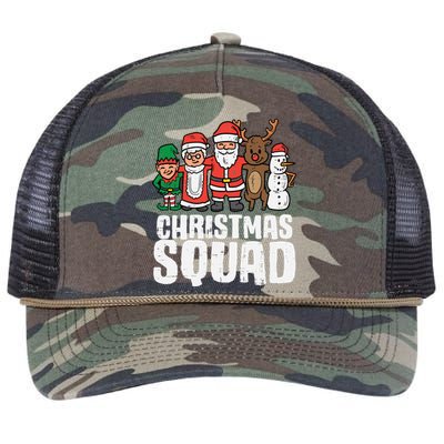 Christmas Squad Santa Xmas Family Boys Girls Cute Gift Retro Rope Trucker Hat Cap