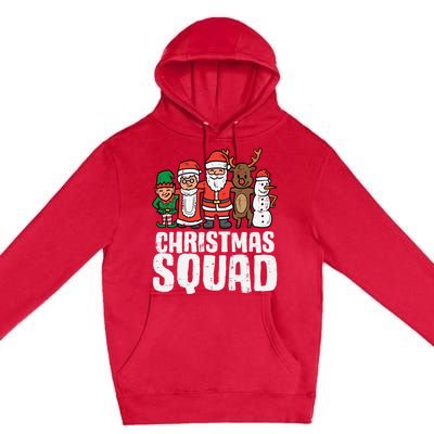 Christmas Squad Santa Xmas Family Boys Girls Cute Gift Premium Pullover Hoodie