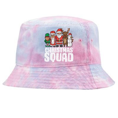 Christmas Squad Santa Xmas Family Boys Girls Cute Gift Tie-Dyed Bucket Hat