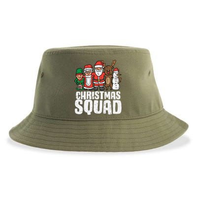 Christmas Squad Santa Xmas Family Boys Girls Cute Gift Sustainable Bucket Hat