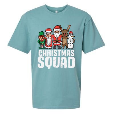 Christmas Squad Santa Xmas Family Boys Girls Cute Gift Sueded Cloud Jersey T-Shirt