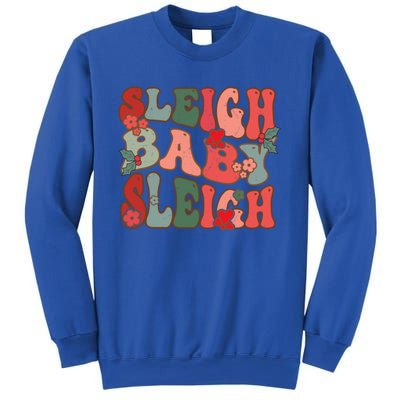 Christmas Sleigh Sleigh Groovy Xmas Funny Gift Sweatshirt