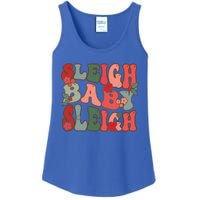 Christmas Sleigh Sleigh Groovy Xmas Funny Gift Ladies Essential Tank