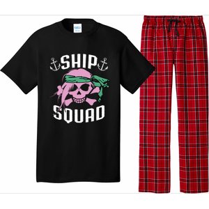 Cruise Ship Squad Pirate Vacation Trip Friends Group Funny Gift Pajama Set