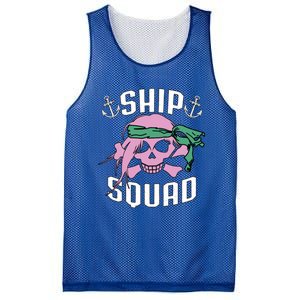 Cruise Ship Squad Pirate Vacation Trip Friends Group Funny Gift Mesh Reversible Basketball Jersey Tank