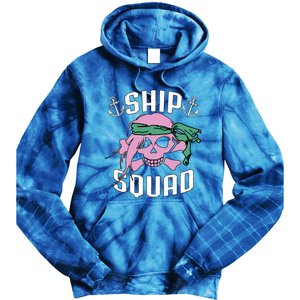 Cruise Ship Squad Pirate Vacation Trip Friends Group Funny Gift Tie Dye Hoodie