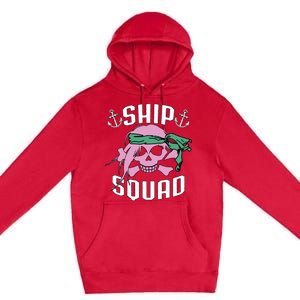 Cruise Ship Squad Pirate Vacation Trip Friends Group Funny Gift Premium Pullover Hoodie