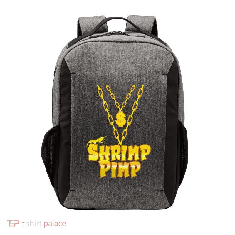 Cherry Shrimp Shrimp Pimp Necklace Funny Aquarium Jewelry Vector Backpack