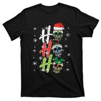 Christmas Sugar Skull Ho Ho Ho Xmas Mexican T-Shirt