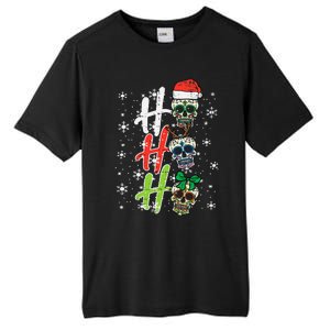 Christmas Sugar Skull Ho Ho Ho Xmas Mexican Tall Fusion ChromaSoft Performance T-Shirt