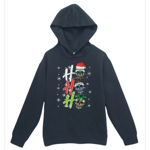 Christmas Sugar Skull Ho Ho Ho Xmas Mexican Urban Pullover Hoodie