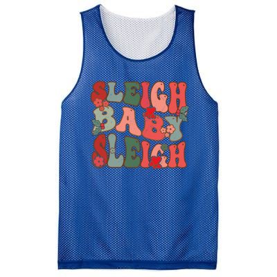 Christmas Sleigh Sleigh Groovy Xmas Cute Gift Mesh Reversible Basketball Jersey Tank