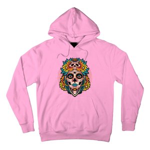 Catrina Sugar Skull Dia De Los Muertos Hoodie