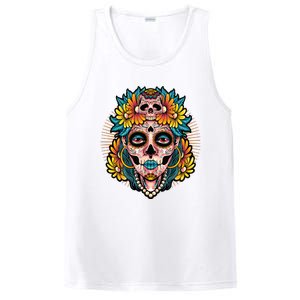 Catrina Sugar Skull Dia De Los Muertos PosiCharge Competitor Tank