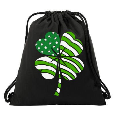 Clover Star St Patrick's Day Festive Holiday Drawstring Bag