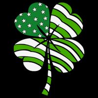 Clover Star St Patrick's Day Festive Holiday Drawstring Bag