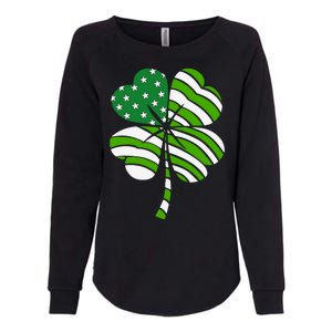 Clover Star St Patrick's Day Festive Holiday Womens California Wash Sweatshirt