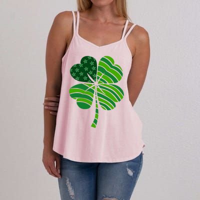 Clover Star St Patrick's Day Festive Holiday Women's Strappy Tank