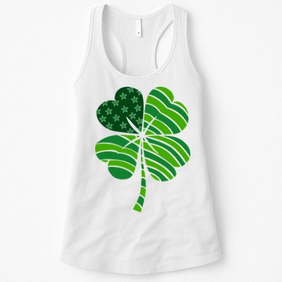 Clover Star St Patrick's Day Festive Holiday Womens Tank Top