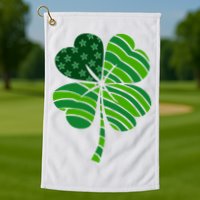 Clover Star St Patrick's Day Festive Holiday Golf Towel