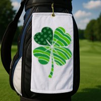 Clover Star St Patrick's Day Festive Holiday Golf Towel