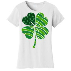 Clover Star St Patrick's Day Festive Holiday Women's T-Shirt