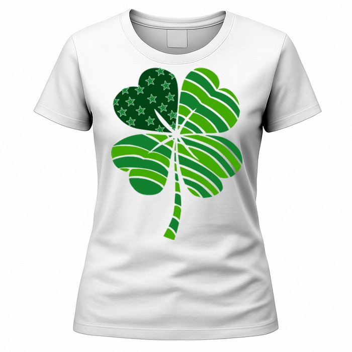 Clover Star St Patrick's Day Festive Holiday Women's T-Shirt