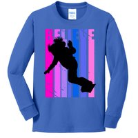 Cool Snowboarding Snowboarder Female Rider Ski Ice Winter Gift Kids Long Sleeve Shirt