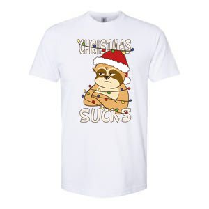 Christmas Sucks Sloth Lazy Merry Christmas Sloth Gift Softstyle CVC T-Shirt