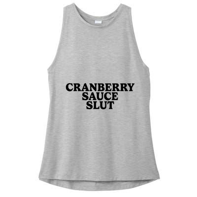 Cranberry Sauce Slut Ladies PosiCharge Tri-Blend Wicking Tank