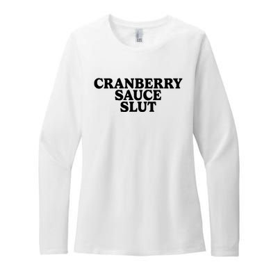 Cranberry Sauce Slut Womens CVC Long Sleeve Shirt