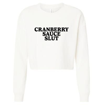 Cranberry Sauce Slut Cropped Pullover Crew