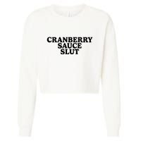 Cranberry Sauce Slut Cropped Pullover Crew