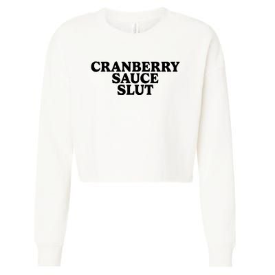 Cranberry Sauce Slut Cropped Pullover Crew