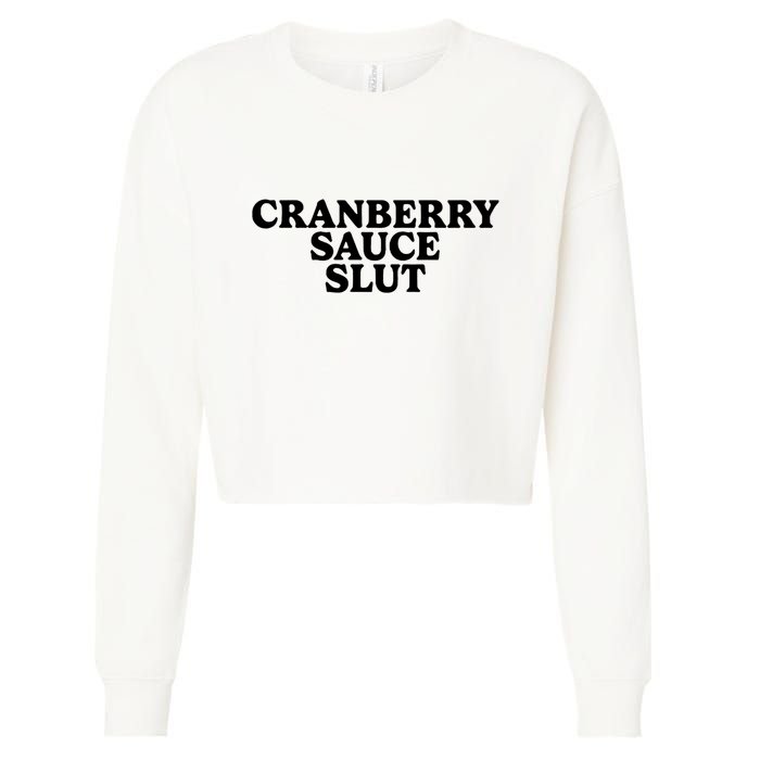Cranberry Sauce Slut Cropped Pullover Crew