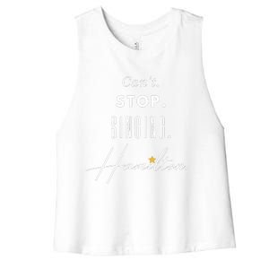 Cant Stop Singing Hamilton Hamilton Lyrics Funny Hamilton Quote Women's Racerback Cropped Tank