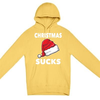 Christmas Sucks Scrooge Gift Premium Pullover Hoodie