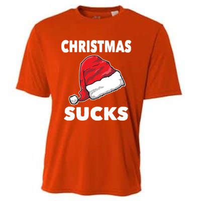 Christmas Sucks Scrooge Gift Cooling Performance Crew T-Shirt