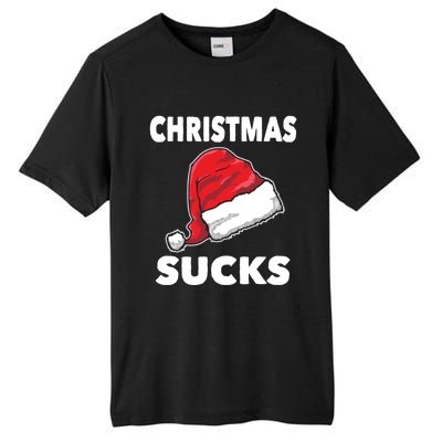 Christmas Sucks Scrooge Gift Tall Fusion ChromaSoft Performance T-Shirt