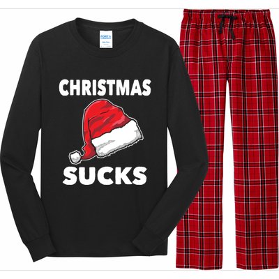 Christmas Sucks Scrooge Gift Long Sleeve Pajama Set