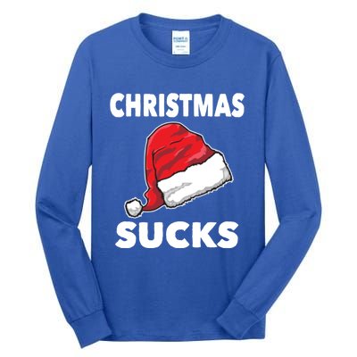 Christmas Sucks Scrooge Gift Tall Long Sleeve T-Shirt