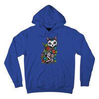 Cat Sugar Skull Mexico Calavera Dia De Los Muertos Halloween Hoodie