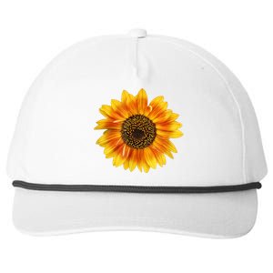 Cute Sunflower Sun Flower Fun Nature Flower Garden Lovers Snapback Five-Panel Rope Hat