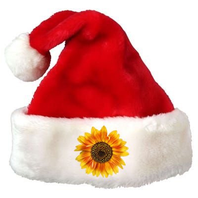 Cute Sunflower Sun Flower Fun Nature Flower Garden Lovers Premium Christmas Santa Hat