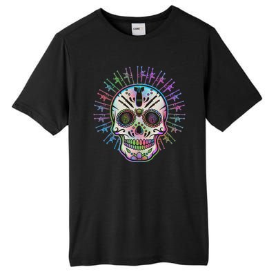 Colorful Sugar Skull Weapons Tall Fusion ChromaSoft Performance T-Shirt