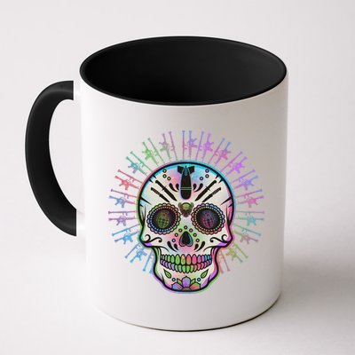 Colorful Sugar Skull Weapons Mug
