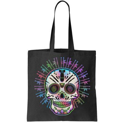Colorful Sugar Skull Weapons Bag